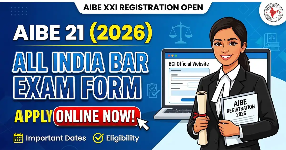 All India Bar Exam Form 2026 Apply Online AIBE 21th Form