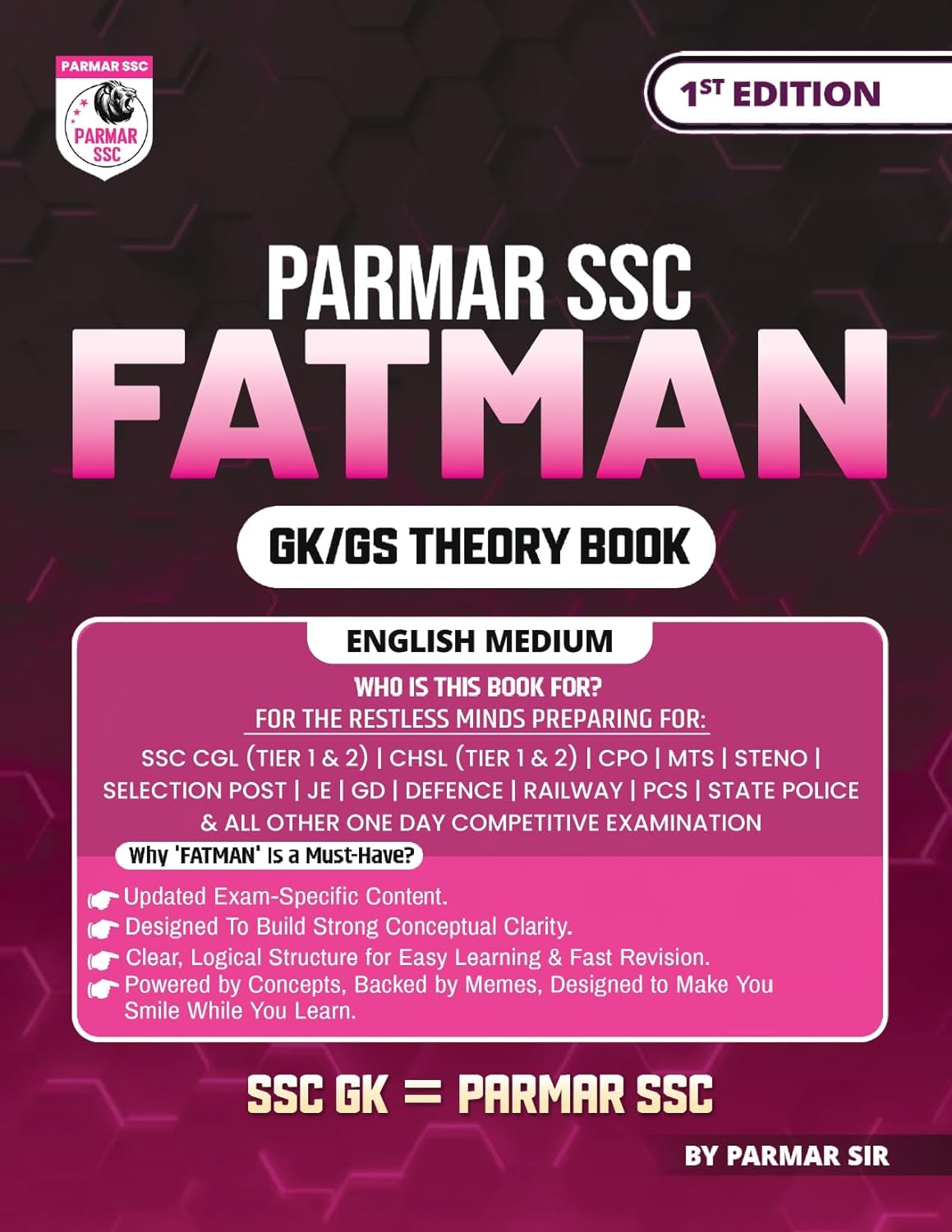 Parmar SSC Fatman | GK/GS Theory Book