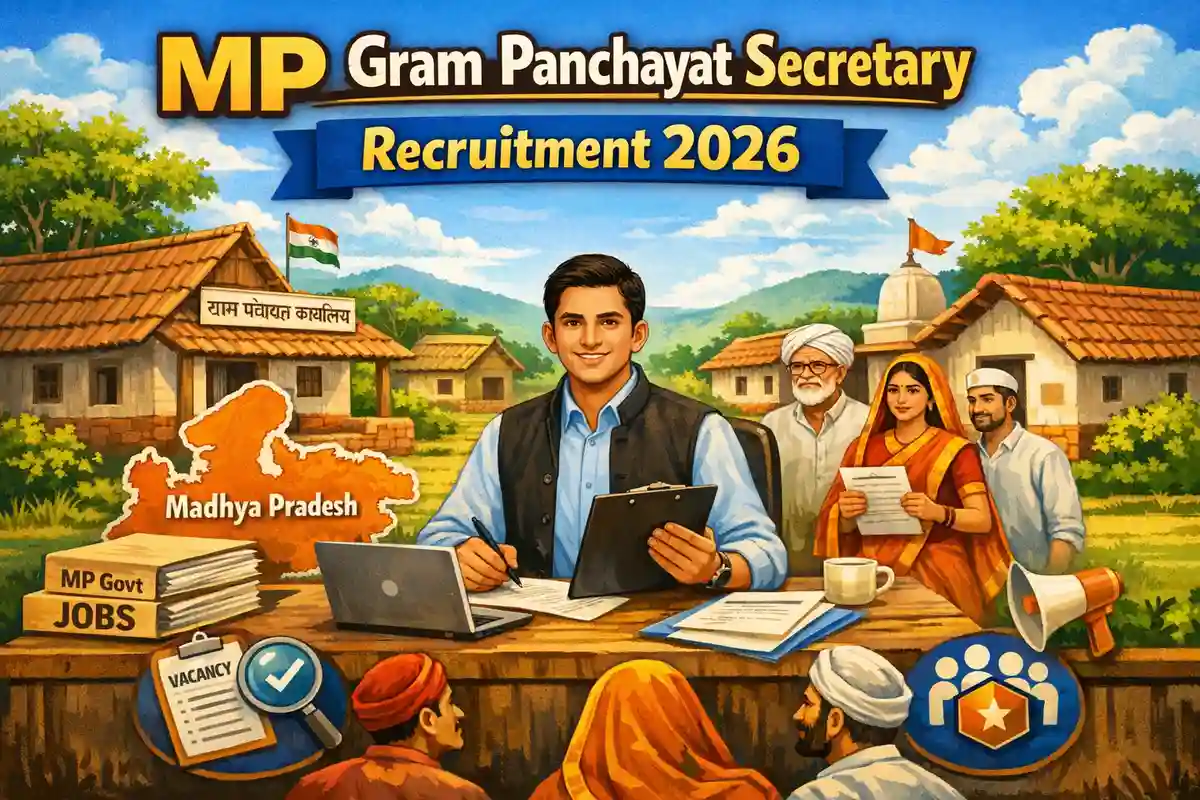 Job thumbnail for Madhya Pradesh Gram Panchayat Secretary Recruitment 2026 - MP Secretary Job Apply Online