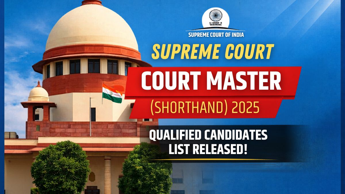 Result thumbnail for List of Qualified Candidates for the Post of Court Master (Shorthand) 2025 Result