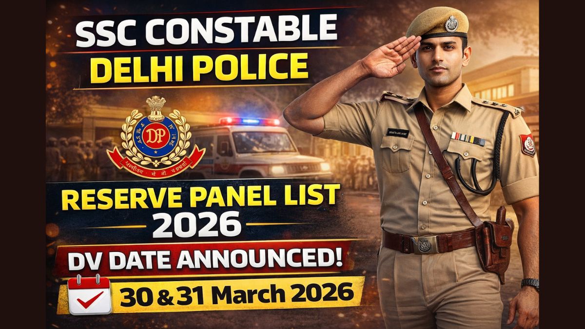 Result thumbnail for SSC Delhi Police Constable (Executive) 2023 Reserve Panel List 2026 – DV Schedule Released for 7547 Post Result
